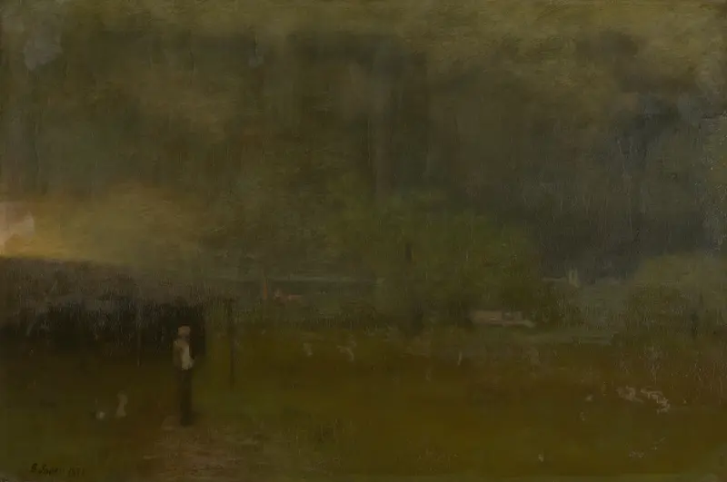 Threatening Wall Art by George Inness - High-Resolution Digital Print