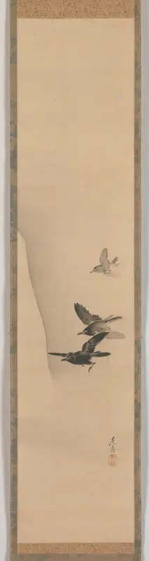 Three Crows in Flight
