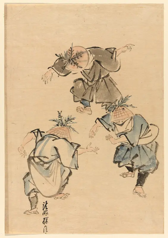 Three dancers Wall Art by Unknown Artist - High-Resolution Digital Print