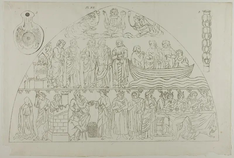 Three Images from Millin's Atlas, plate XII Wall Art by Aubin-Louis Millin - High-Resolution Digital Print