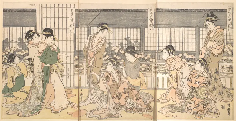 Three Intoxicated Courtesans