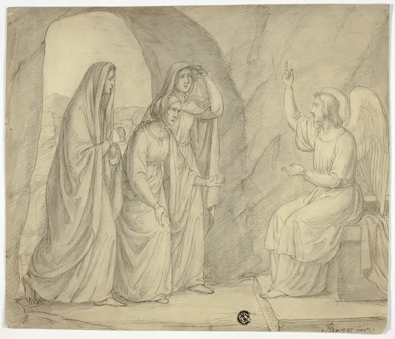 Three Maries at the Tomb Wall Art by Freiherr von Arthur George Ramberg - High-Resolution Digital Print