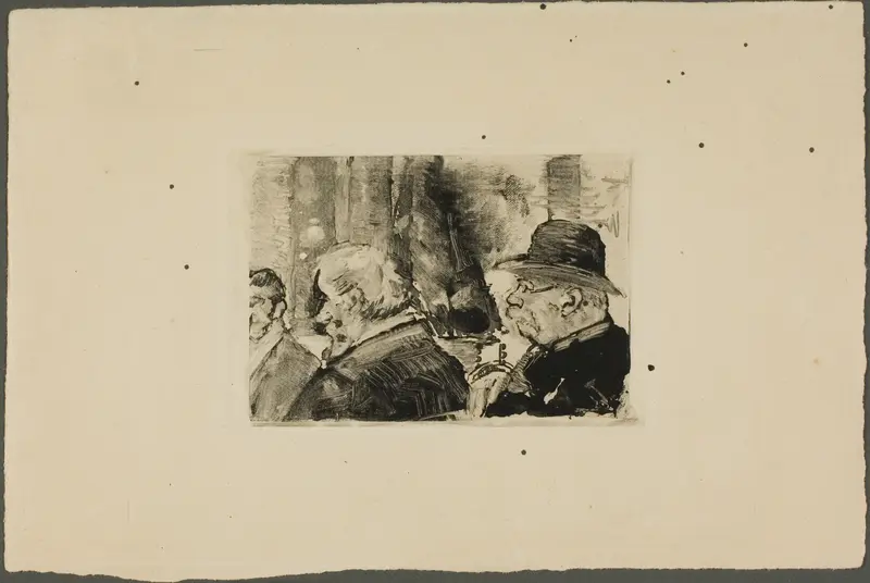 Three Men, Half-Length Wall Art by Henri Edmond Cross - High-Resolution Digital Print