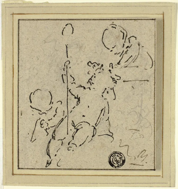 Three Putti Wall Art by Jacob de Wit - High-Resolution Digital Print