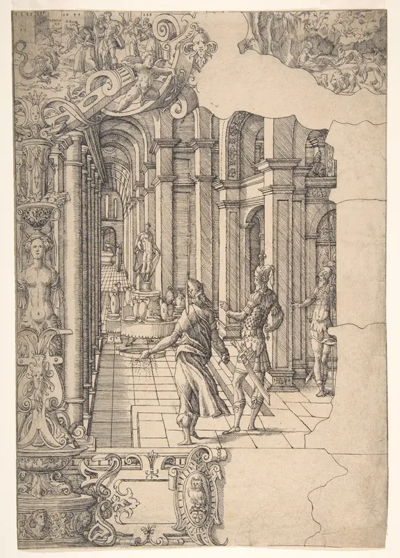 Three Scenes from the Life of the Prophet Daniel Wall Art by Jost Amman - High-Resolution Digital Print