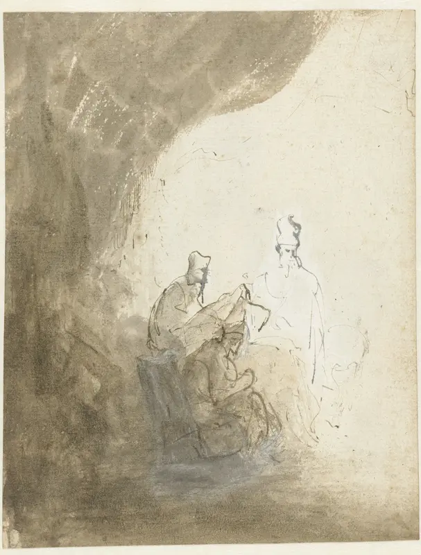 Three Scribes Wall Art by Rembrandt van Rijn - High-Resolution Digital Print