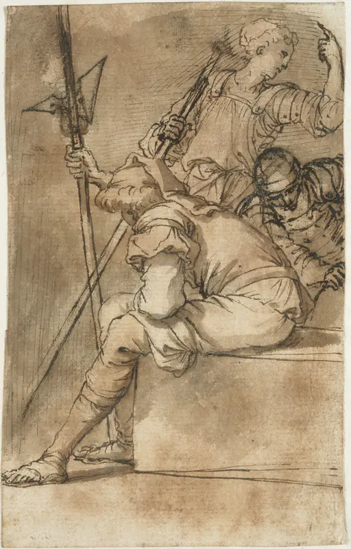 Three Soldiers Resting