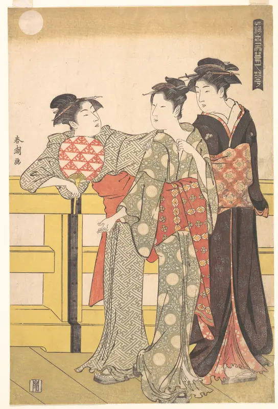 Three Women on a Bridge