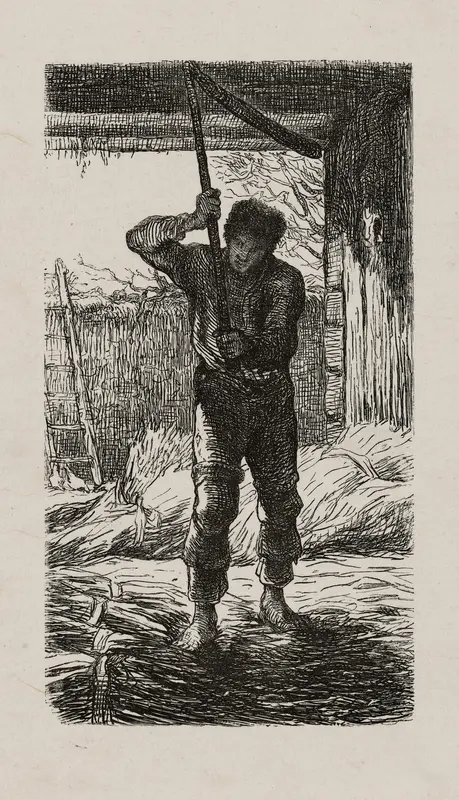 Thresher Wall Art by Jacques Adrien Lavieille - High-Resolution Digital Print