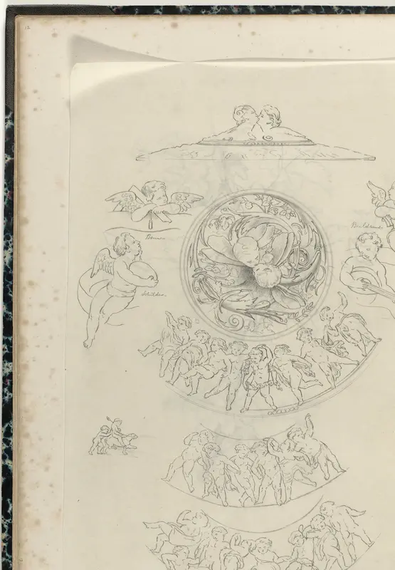Tien ornamenten met putti en cherubijnen Wall Art by anonymous - High-Resolution Digital Print