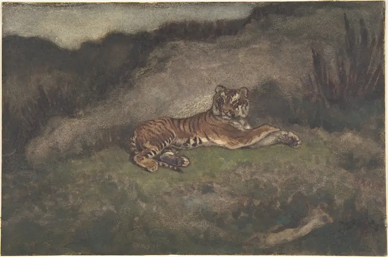 Tiger Wall Art by Antoine-Louis Barye - High-Resolution Digital Print