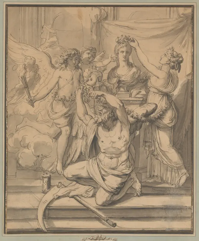 Time Banished by Truth Wall Art by Jean Jacques de Boissieu - High-Resolution Digital Print