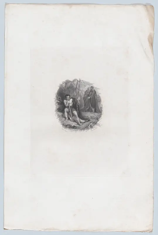 Timon (Shakespeare, Timon of Athens, Act 4, Scene 3) Wall Art by Benjamin Phelps Gibbon - High-Resolution Digital Print