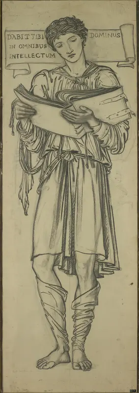 Timothy (Cartoon for Lady Chapel east window) Wall Art by Sir Edward Burne-Jones - High-Resolution Digital Print