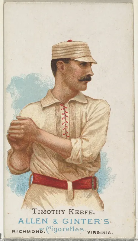 Timothy Keefe, Baseball Player, from World's Champions, Series 1 (N28) for Allen & Ginter Cigarettes Wall Art by Allen & Ginter - High-Resolution Digital Print