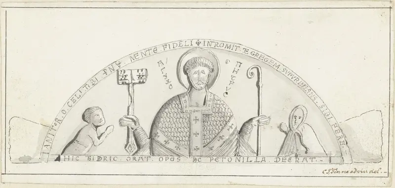 Timpaan van de abdijkerk te Egmond Wall Art by Unknown - High-Resolution Digital Print