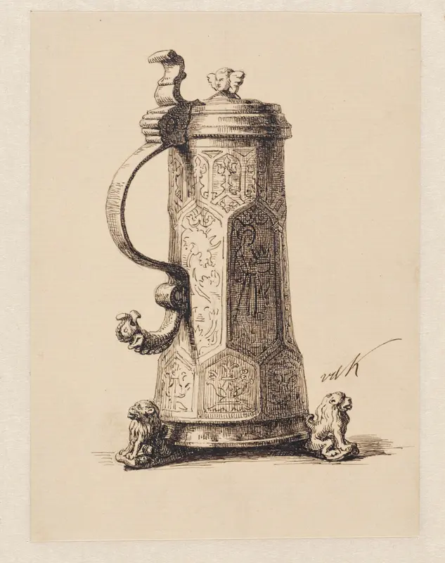 Tinnen waterkan Wall Art by David van der Kellen (1827-1895) - High-Resolution Digital Print