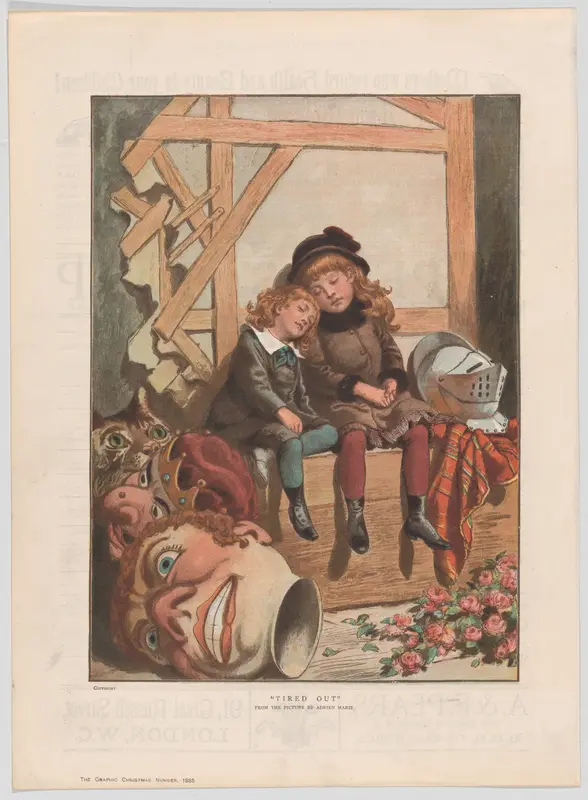 Tired Out, from "The Graphic" Christmas Number Wall Art by Adrien Emmanuel Marie - High-Resolution Digital Print