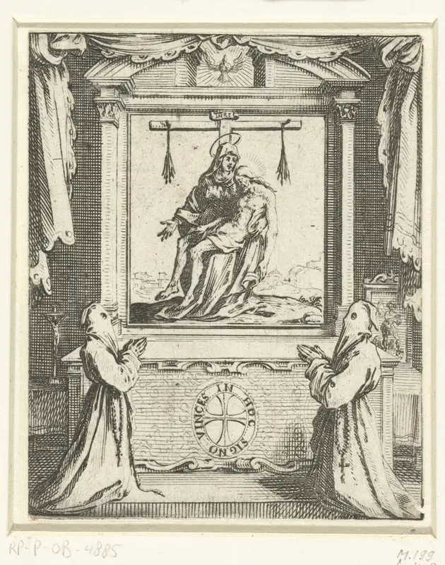 Titelblad voor 'Règlement et establissement de la Compagnie des Pénitens blancs de la Ville de Nancy' Wall Art by Jacques Callot - High-Resolution Digital Print