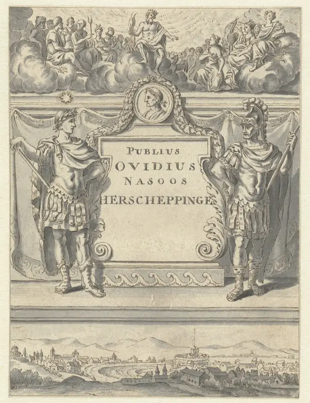 Titelpagina van 'Publius Ovidius Nasoos Herscheppinge' Wall Art by anonymous - High-Resolution Digital Print