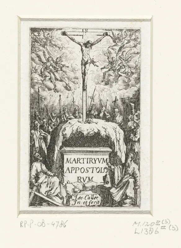 Titelprent voor de prentreeks 'De kleine apostelen' (Het martelaarschap van de apostelen) Wall Art by Unknown - High-Resolution Digital Print