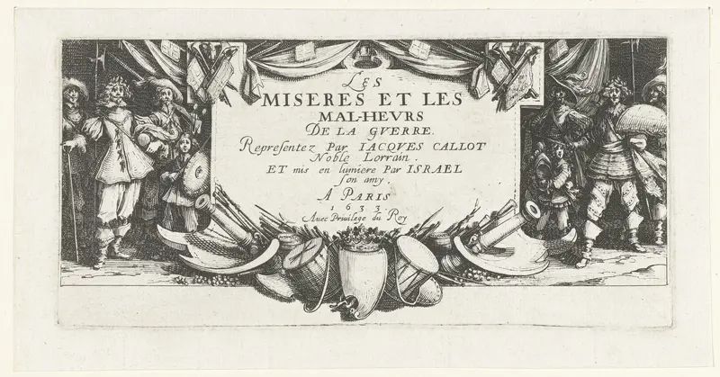 Titelprent voor de prentserie 'De gruwelen van de oorlog (groot)' / 'Les miseres et les malheurs de la guerre' Wall Art by Unknown - High-Resolution Digital Print