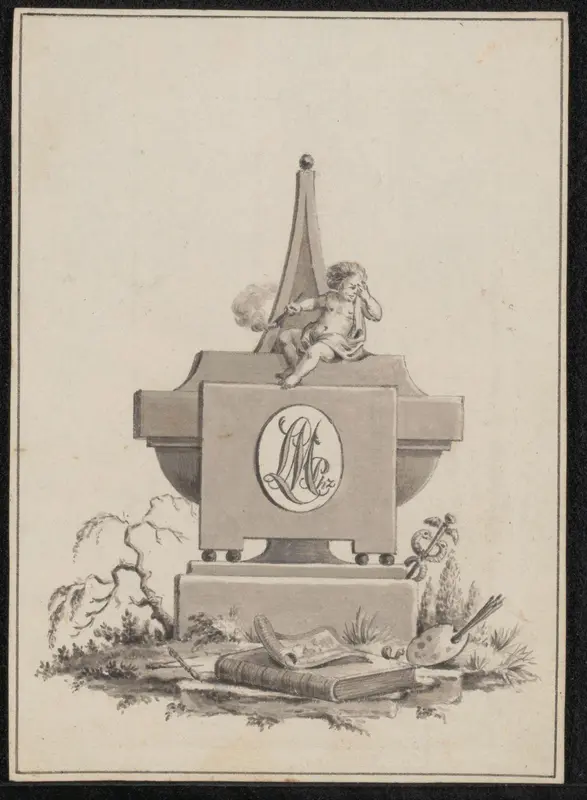Titelvignet voor de catalogus van de kunstnalatenschap van Louis Metayer Phzn. Wall Art by Jean Bernard - High-Resolution Digital Print