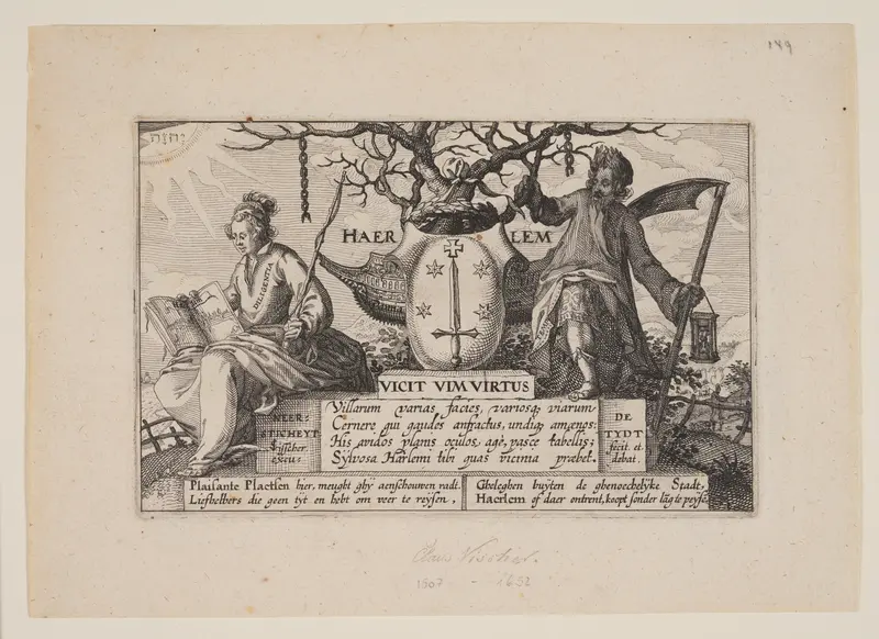 Title, from Views in the Surroundings of Haarlem (Plaisante Plaetsen)