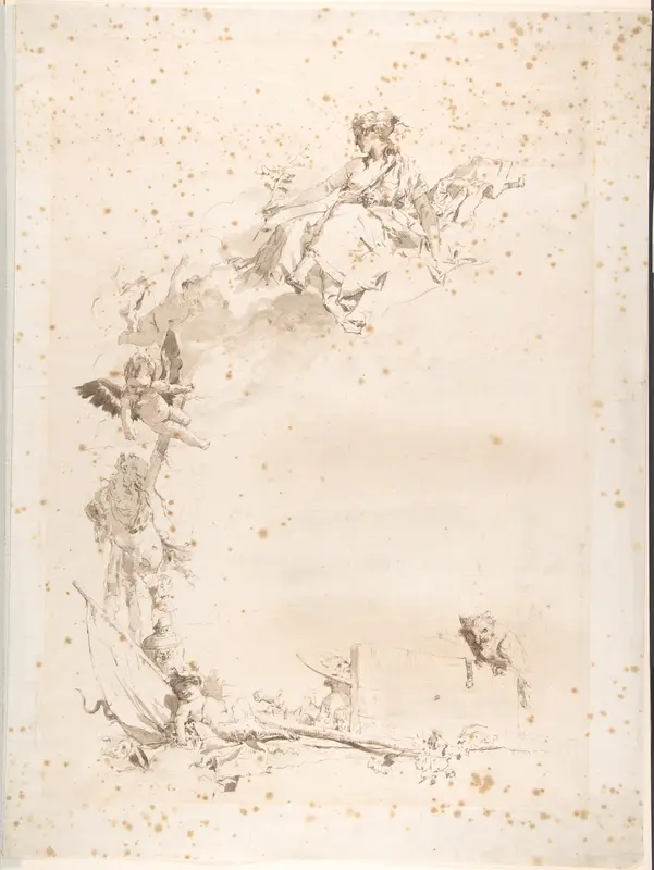 Title Page Wall Art by Giovanni Domenico Tiepolo - High-Resolution Digital Print