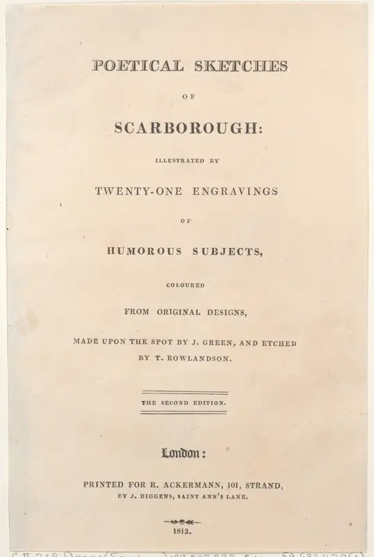 Title Page Wall Art by Thomas Rowlandson - High-Resolution Digital Print