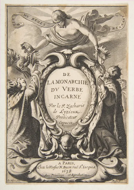 Title-page: De la Monarchie du Verbe incarné Wall Art by Abraham Bosse - High-Resolution Digital Print