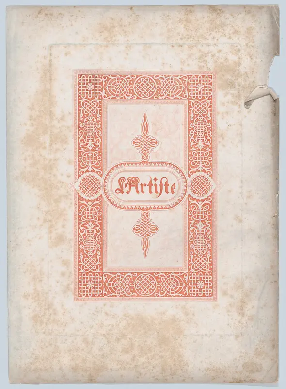 Title page for the magazine "L'Artiste" Wall Art by Charles-Ernest Clerget - High-Resolution Digital Print