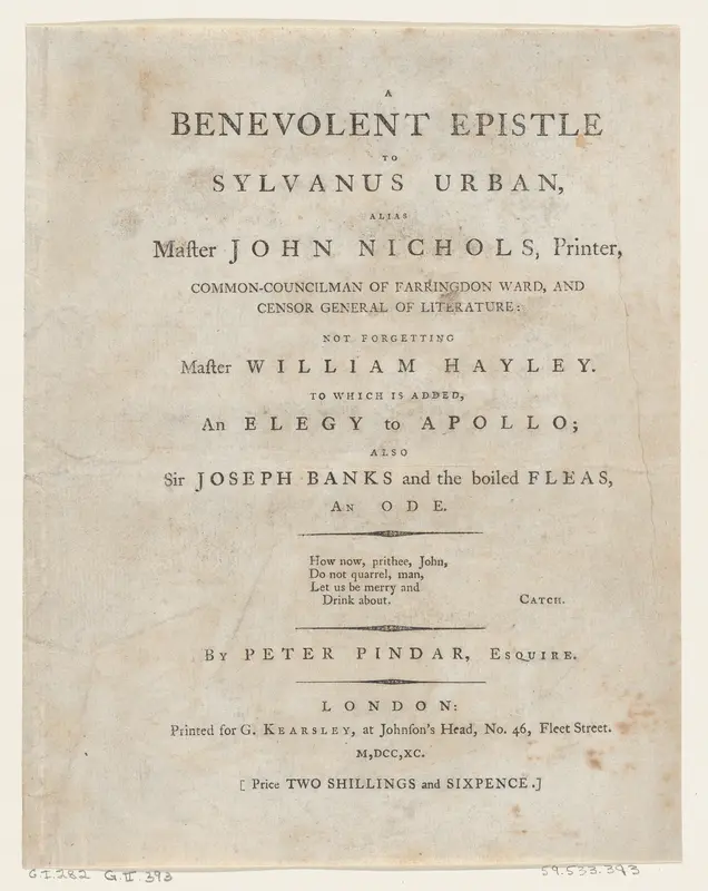 Title Page, from Benevolent Epistle Wall Art by Thomas Rowlandson - High-Resolution Digital Print