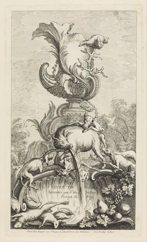 Title Page from Book of Vases Wall Art by Jacques de La Joue the Younger - High-Resolution Digital Print