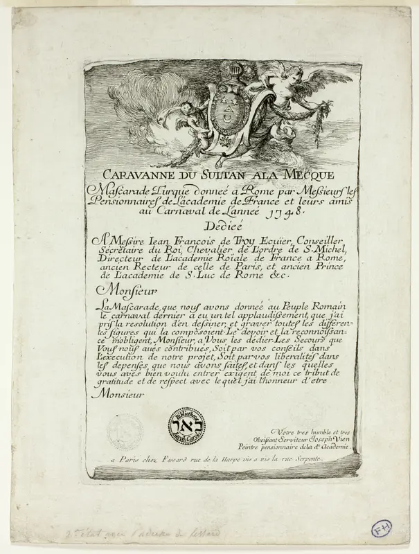 Title Page, from Caravanne du Sultan à la Mecque
