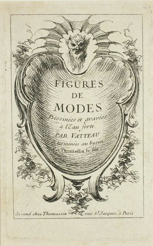 Title Page, from Figures de modes Wall Art by Jean Antoine Watteau - High-Resolution Digital Print