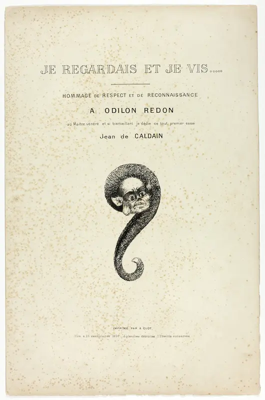 Title Page, from Je regardais et je vis... Wall Art by Jean Caldain - High-Resolution Digital Print
