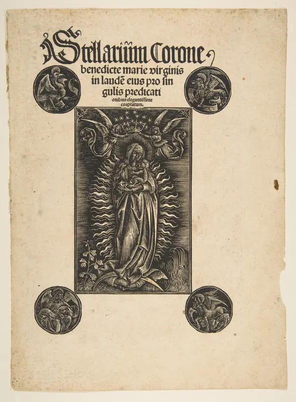 Title-page from Pelbartus de Temesvar Wall Art by Johann Otmar - High-Resolution Digital Print