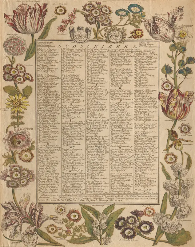 Title Page, from Twelve Months of Flowers