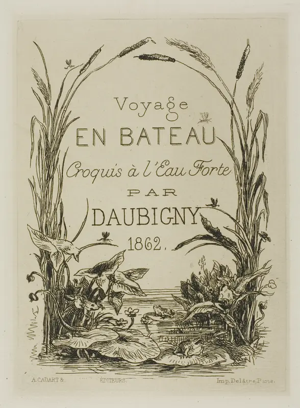 Title Page-frontispiece of the album Wall Art by Charles François Daubigny - High-Resolution Digital Print