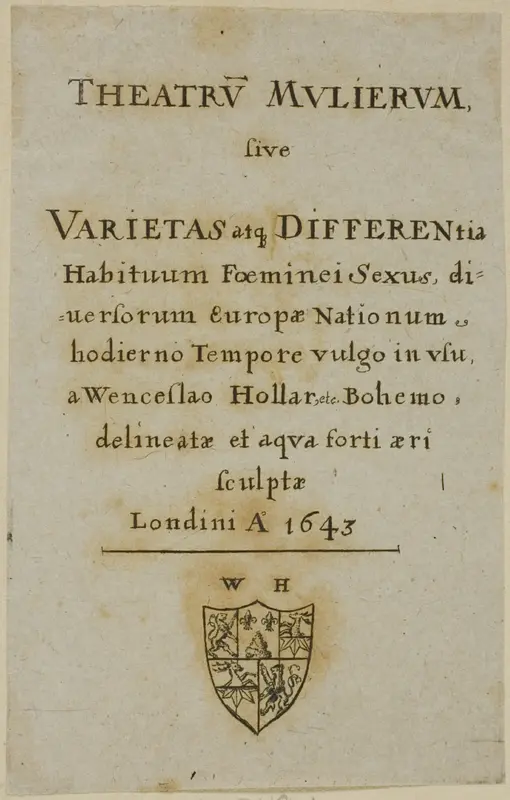 Title Page to Theatrum Mulierum