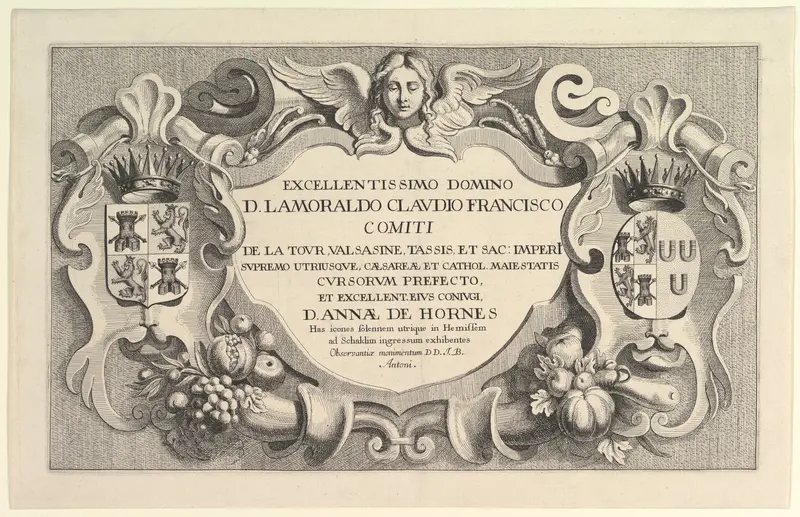 Title to the Entry into Hemissem Wall Art by Wenceslaus Hollar - High-Resolution Digital Print