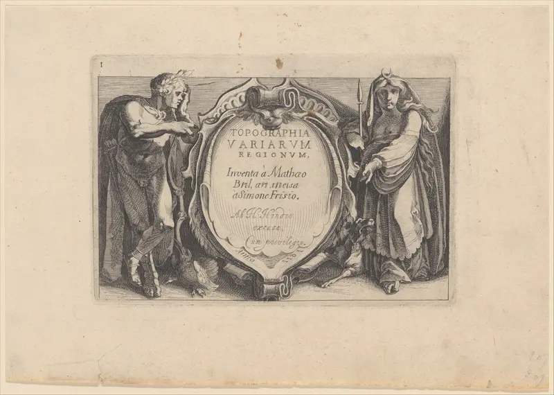 Title to Topographia Variarum Regionum Wall Art by Simon Wynhoutsz Frisius - High-Resolution Digital Print
