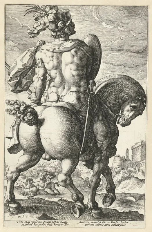 Titus Manlius Wall Art by Hendrick Goltzius - High-Resolution Digital Print