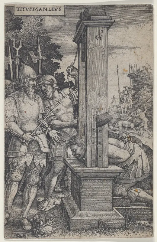 Titus Manlius, from "Roman Heroes" Wall Art by Georg Pencz - High-Resolution Digital Print