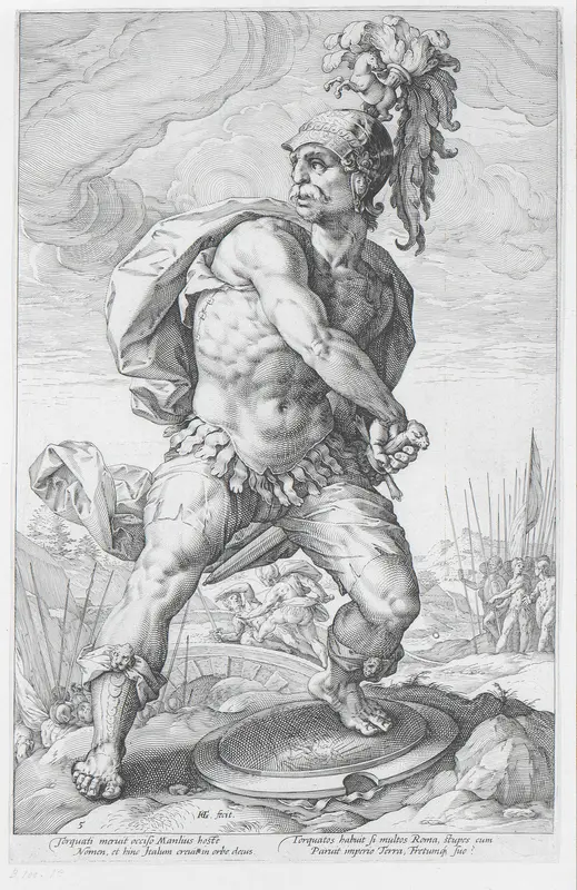 Titus Manlius Torquatus Wall Art by Hendrick Goltzius - High-Resolution Digital Print
