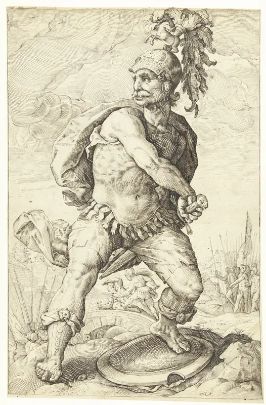 Titus Manlius Torquatus Wall Art by Lucas van Haelwech - High-Resolution Digital Print
