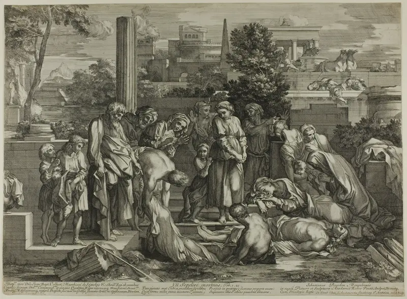 To Bury the Dead, from The Works of Mercy Wall Art by Sébastien Bourdon - High-Resolution Digital Print