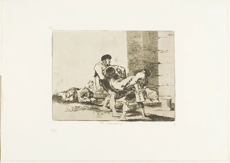 To the Cemetery, plate 56 from The Disasters of War