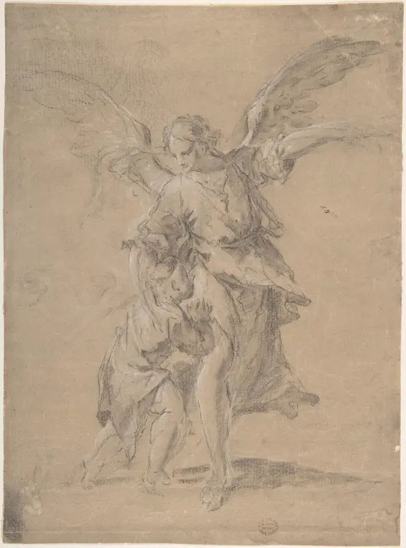 Tobias and the Angel Wall Art by Anonymous, Spanish, 17th century - High-Resolution Digital Print